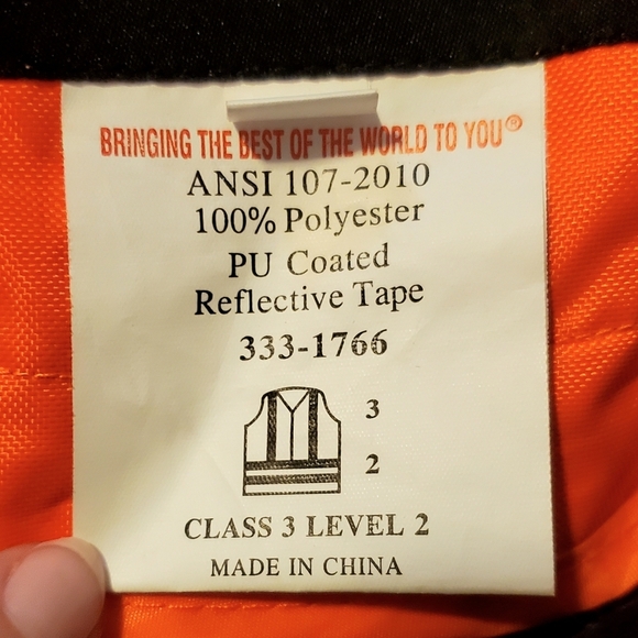 PIP Class 3 Ripstop Soft Shell Black Bottom Coat High Visibility XL Insulated - Picture 13 of 14